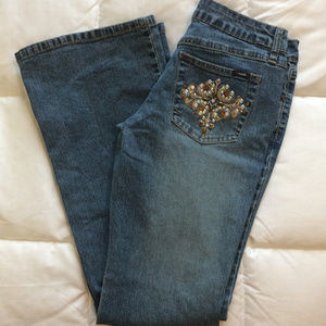 Angels Jeans Size 7 Embellished Pockets